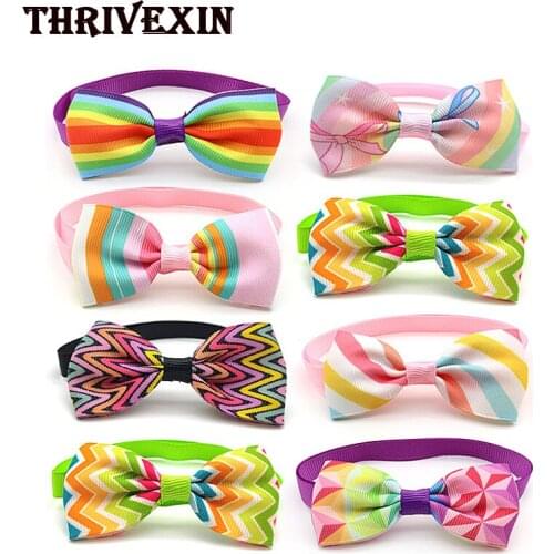 5Pcs St. Patricks Day Dog Bow Tie Adjustable Puppy Collor Cat Necktie Bowties Cute Grooming Product Pets Supplies