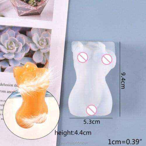 3D Art Body Candle Crystal Epoxy Resin Mold Human Aromatherapy Plaster Wax Silicone Mould DIY Crafts Decor J12 21 Dropship
