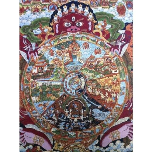 China Tibet Nepal tara hair golden Buddha guanyin exorcism peace wealth thangkas