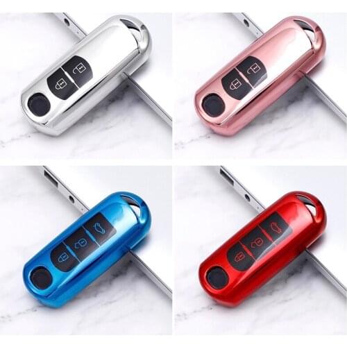 Soft TPU Car key fob cover case protect for Mazda 2 mazda 3 mazda 5 mazda 6 CX-3 CX-4 CX-5 CX-7 CX-9 Atenza Axela MX5 Car stylin