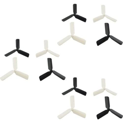 Upgrade 3-Blade CW/CCW Propeller for Hubsan X4 H107/H107C/H107L/H107D H108 H108C Rc Quadcopter Drone Blades Parts white/black