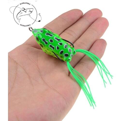 3D Eyes Anti-Corrosion Bionic High Quality Soft Fishing Bait 45mm/6g Artificial Thunder Frog Freshwater Fishing Lure Soft Bait