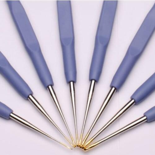 MADE IN JAPAN CLOVER 43-605 Lace Crochet Hooks &Tulip Etimo "Lavender" Soft Grip Steel Crochet Hook Set