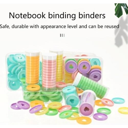 Mushroom Hole Binding Buckle 28mm Love Heart Discbound Discs Ring Suitable for Loose Leaf Notepad