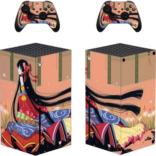 Kimono Girl Style Xbox Series X Skin Sticker for Console & 2 Controllers Decal Vinyl Protective Skins Style 1