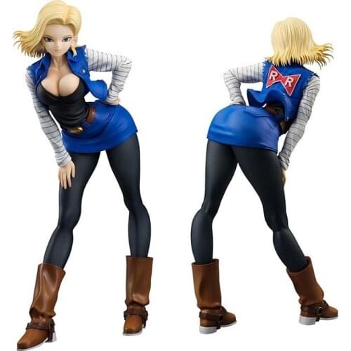 2020 19cm sexy Android 18 lazuli Action figure toys collection doll Christmas gift with box