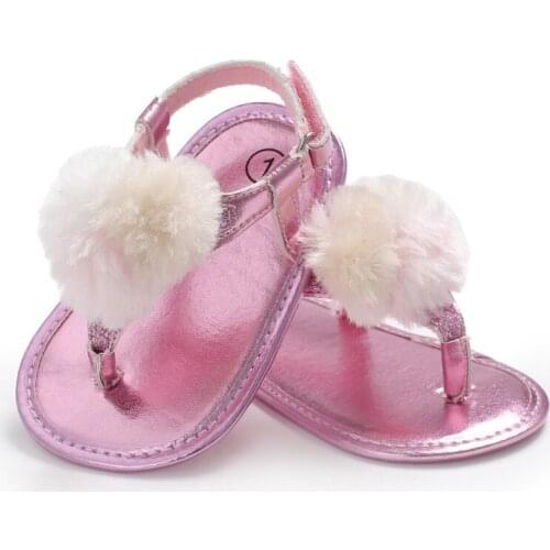 2021 Summer Toddler Girls Flowers PU Leather Shoes Kids Girl Soft-Soled Princess Baby Shoes