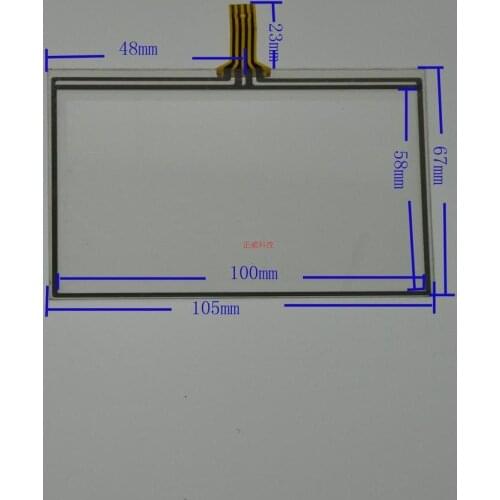 4.3-inch external screen handwriting four-wire resistive touch screen 105 * 67 widely spaced welding cable