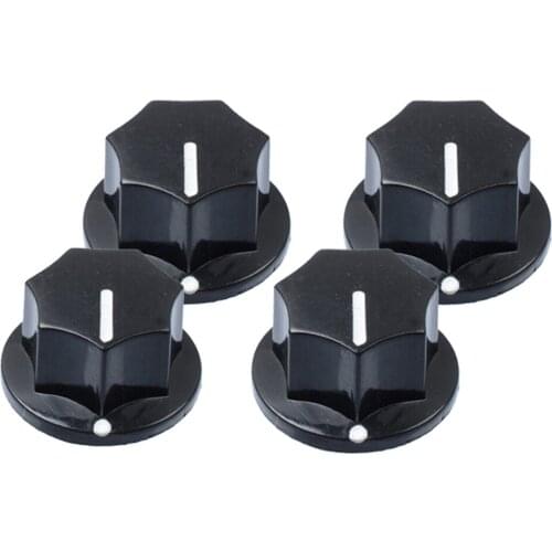 4 Pcs Electric Guitar Effector Volume Tone Knob for Guitar
