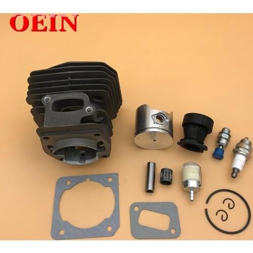 44mm Cylinder Piston Bearing Intake Manifold Gasket Kit Fit HUSQVARNA 340 345 346 346XP 350 351 353 Gas Chainsaw Motor Parts