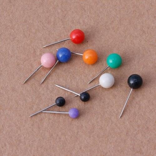 50pcs/Set New Office Thumbtacks Push Pins Metal Pin Office&School Supplies Cork Wall Nails Photo Wall Studs