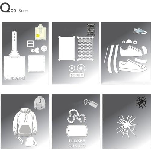 6 Creative Models Cutting Dies Stamps Dies Scrapbooking Mold Cut Handmade Tools DIY Craft Decoration Metal Cutting Dies New 2021