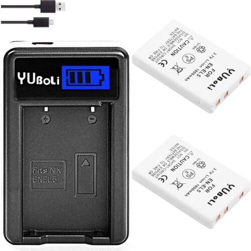3.7v 1800mah EN-EL5 ENEL5 EN EL 5 En El5 Battery pack For Nikon Camera Coolpix P80 P90 P100 P500 camera accessories