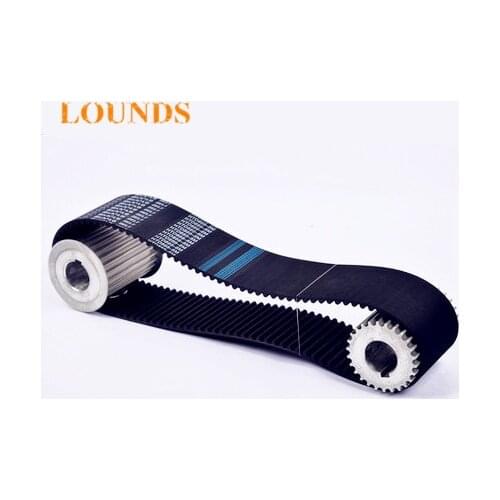 Free Shipping 1pcs HTD1280-8M-62 teeth 160 width 62mm length 1280mm HTD8M 1280 8M 62 Arc teeth Industrial Rubber timing belt