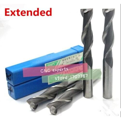 Free delivery 2PCS 2F-11.0~20.0 high speed steel straight shank vertical milling cutter milling cutter of end milling cutter