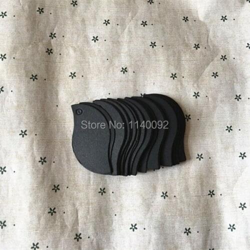 Free shipping DIY black blank 350 gsm paper tag 5x3cm/earring tag/clothing hang tag/gift labels/price tag printing 500 pcs