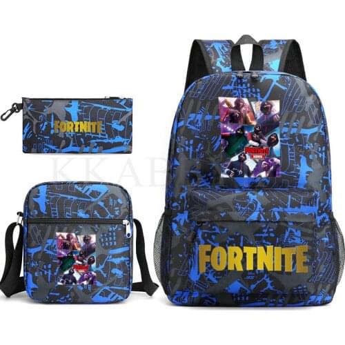 New Children Backpack School Bags FORTNITE Printing Cool Mochila For Teenagers Boys Travel Bag Rucksacks