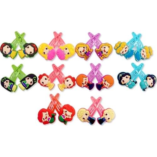 Disney Princess Frozen Anime Headwear Kids Accessories Cartoon Hairband Child Girls Hair Pin Birthday Gifts New