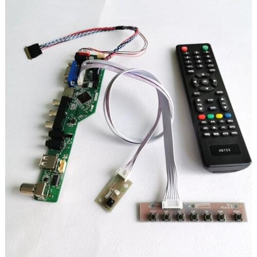 For B140XTN01/B140XTN02 notebook PC Audio VGA USB RF Remote 1366*768 14" LVDS 40Pins WLED display controller drive card kit