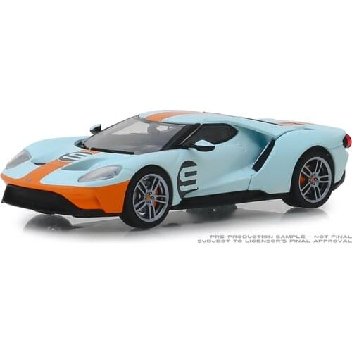 GreenLight 1:43 2019 FORD GT HERITAGE EDITION 86159 Metal Diecast Alloy toy cars Model Vehicles For Children Boys gift hot