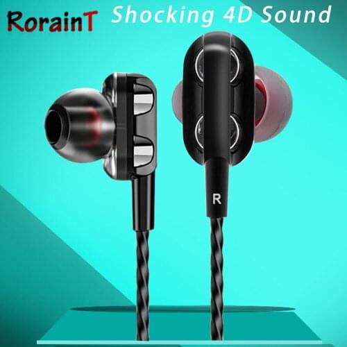 HIFI Wired Earphone Gaming 4D Stereo Sound Mobile Phone 3.5mm Headset In Ear HD Mic Earbuds For smart phone