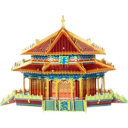Art Model MU 3D Metal Puzzle National tide in the palm building model DIY Laser Cut Assemble Jigsaw Toys GIFT For adult