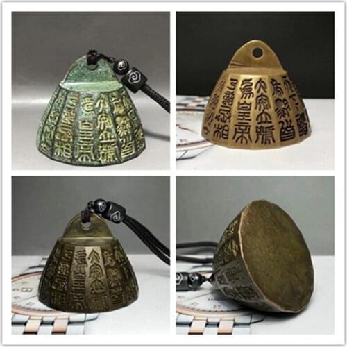 Chinese brass archaize words cone Paper weight crafts statue