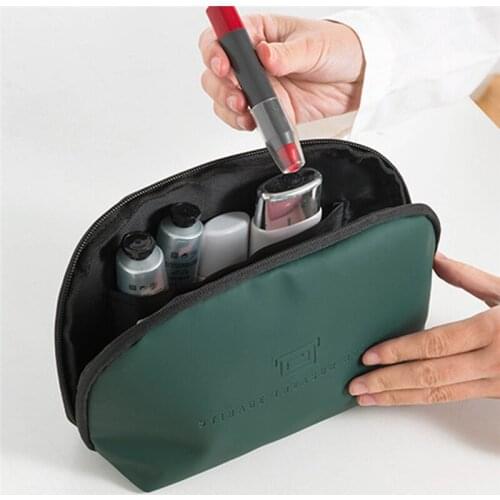 Toiletry Makeup Storage Bag Waterproof Zipper Shell Shaped Clutch Purse Travel Mini Cosmetic Bag