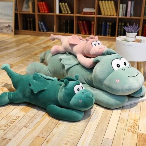 Creative Angel Dinosaur Plush Toy Soft Stuffed Cartoon Animal Flying Dragon Doll Tyrannosaurus Rex Pillow Cushion Kids Best Gift