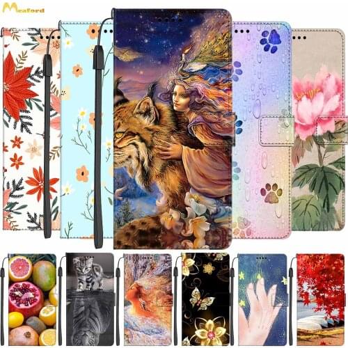 Butterfly Cute Leather Phone Case For OPPO Reno4 Lite Book Style Wallet Flip Case Etui For OPPO F17 Pro Reno 4F Cover Reno4 F