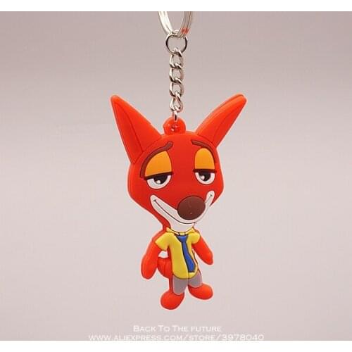 Disney Zootopia Rabbit Fox Nick 7cm mini doll Action Figure Anime Decoration Collection Figurine Toy model for children gift
