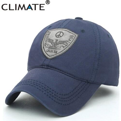 CLIMATE Mens Baseball Cap Hat Cool Men Cotton Cap Men Women Sport Stick Black Nice Brushed Caps Hat For Men