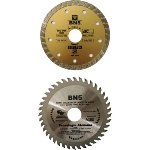 Set of 2 Diamond Saw Blade Disc Porcelain Tile Ceramic Granite Marble Cutting Blades Angle Grinder Stone and Wood Saw Blade