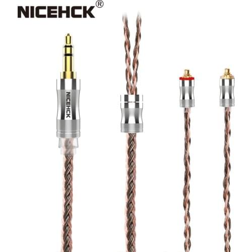 NiceHCK C24-6 Replace Cable 24 Core Silver Plated Copper Pure Copper Wire 3.5mm/2.5mm/4.4mm MMCX/NX7/QDC/0.78 2Pin for ASX MK3