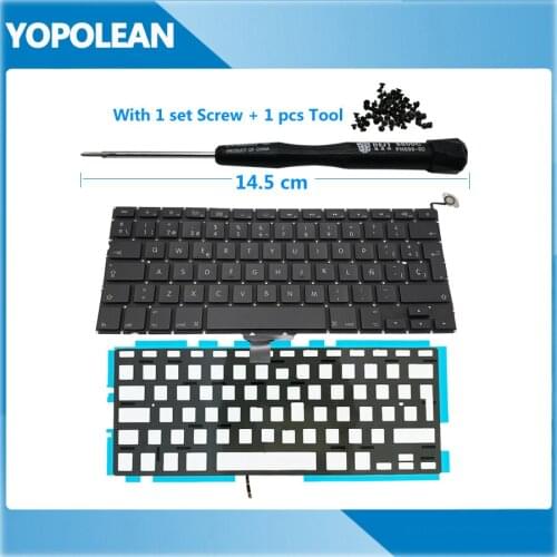 New Spain Spanish Keyboard With Backlight For Macbook Pro 13" Unibody A1278 2009 2010 2011 2012