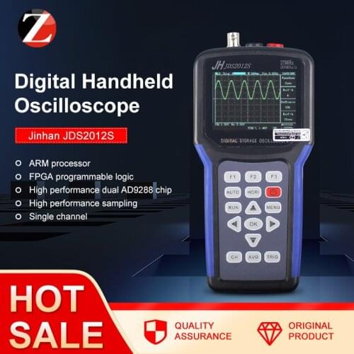 Original Portable Handheld Digital Oscilloscope Jinhan JDS2012S 1 Channel Digital Multimeter 200MSa/s JDS2012S TFT LCD Display
