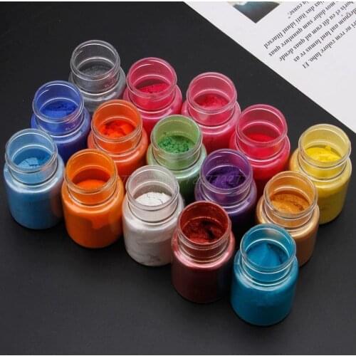 15 Colors Mica Powder Epoxy Resin Dye Pearl Pigment Natural Mica Mineral Powder Je13 19 Dropship