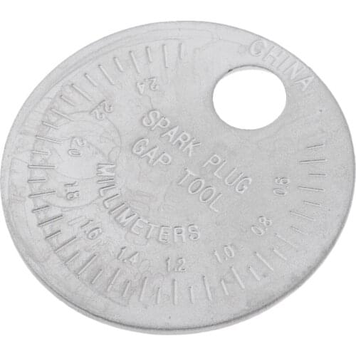 Spark Plug Gapper Circular Coin Type 0.5 To 2.4mm Spark Plug Gauge Motorcycle Spark Plug Gapper Performance Tool