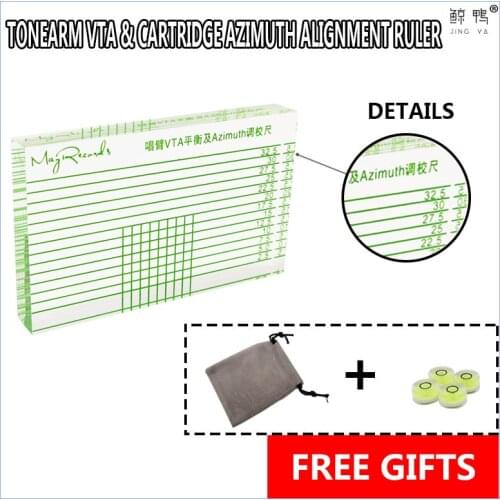 Tonearm VTA & Cartridge Azimuth Alignment Ruler Headshell Alignment Block 10mm