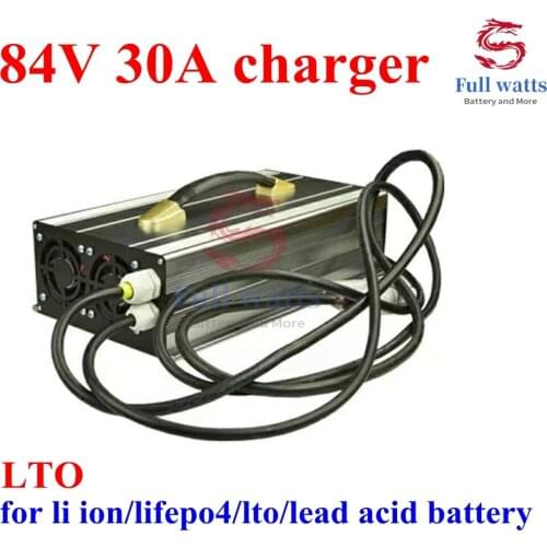 84V 30A charger 28S 102.2V lifepo4 23S 96.6V lithium ion 35S 98V LTO lead acid smart charger customize voltage charger 400AH