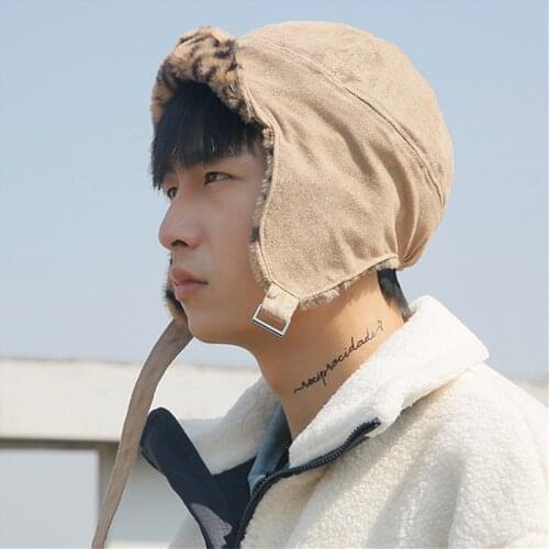 Cold Weather Trapper Hat Winter Warm Suede Trooper Ski Hats with Ear Flap for Men & Women Bomber Hat