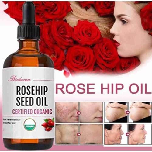 100% Pure Essential Oils Rosehip Oil Moisturizing Brighten Skin Color Organic Essential Oil Anti-Dry Anti-Aging Skin Care