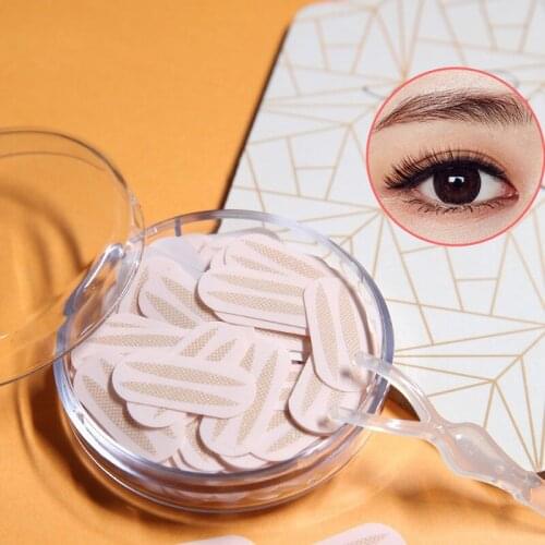 150Pcs Professional Makeup Double Eyelid Sticker Eye Makeup Tape Sticker Eyeliner Olive Eyelid Sticker Transparent Beauty Tools