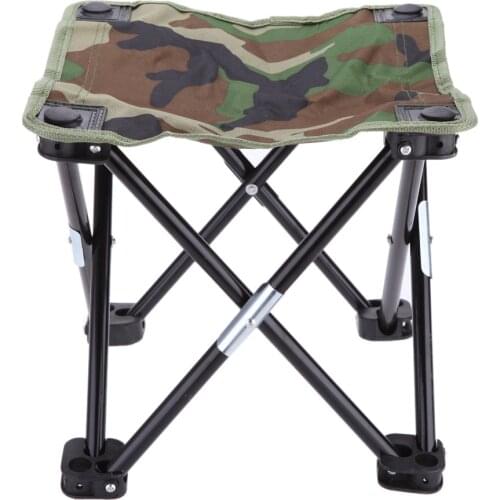 28 * 28 * 23cm Camouflage Foldable Fishing Chair Portable Outdoor Camping Chair Stool