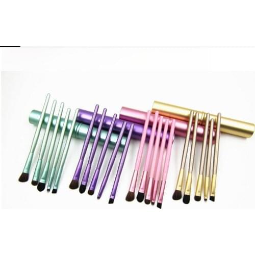 5Pcs Mini Brushes Set travel Make Up Tools Eye Makeup Professional Eyeshadow Travel Portable Accessories T0525