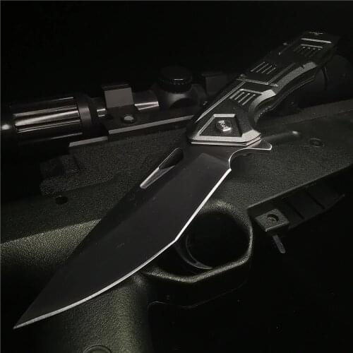 9 Inches Stainless Steel Folding Knife, Pocket Pocket Knife, Ultra-light Aluminum Handle, Outdoor Adventure Camping Knife