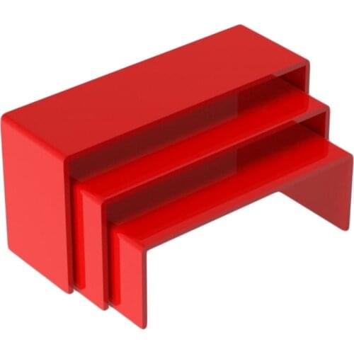 3Pcs/Set 3mm Acrylic Display Stand Jewelry Showcase Storage Rack Shelf Holder Toy Model Display Stand Decoration Put Doll