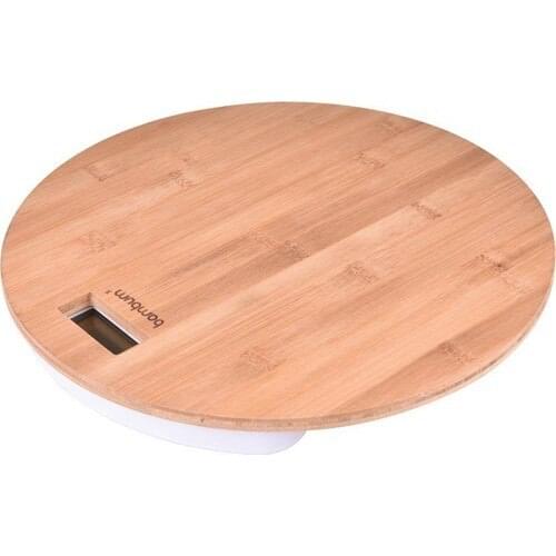 Bambum Slim Bamboo Bathroom Scale Round B0410