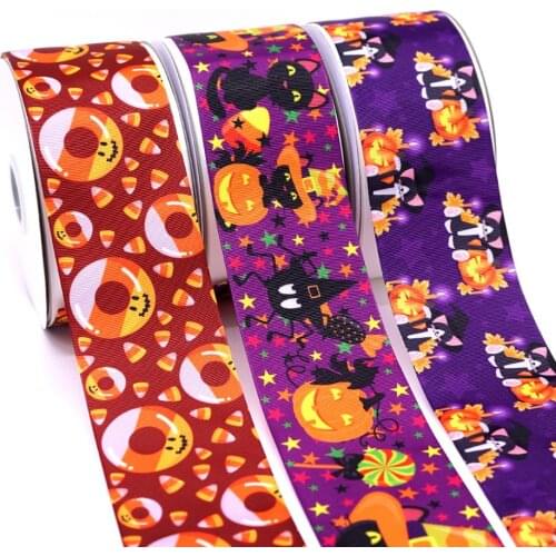Free shipping 50 yard cartoon printed grosgrain ribbon 31187