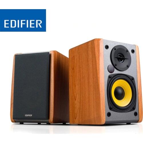 EDIFIER R1010BT Wood Bluetooth Speaker for TV Home Theatre System Wireless with Medium-Density Fiberboard Active 4" bass driver